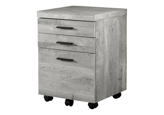 File Cabinet, Rolling Mobile, Storage Drawers, Printer Stand, Office, Work, Grey Laminate, Contemporary, Modern