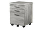 File Cabinet, Rolling Mobile, Storage Drawers, Printer Stand, Office, Work, Grey Laminate, Contemporary, Modern