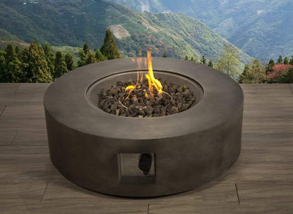 12' H Fibre Reinforced Concrete Outdoor Fire Pit Table