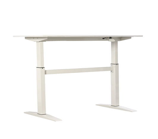 47' Tech Desk Standing and Adjustable Desk In White