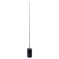 Prism Brassed Gold LED Floor Lamp with On/Off Switch Faux Marble Base
