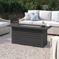 24' H x 54' W Steel Outdoor Fire Pit Table with Lid