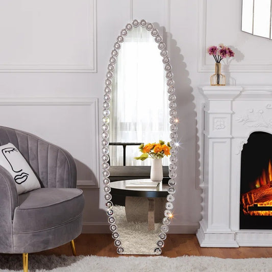Crystal Full Length Mirror with Stand
