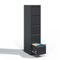 5 Drawer Metal Vertical File Cabinet with Lock Office Home Steel Vertical File Cabinet for A4 Legal/Letter Size