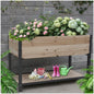 New style:     45'  Iron-wood combined growing beds with feet and storage racks. Suitable for various places such as gardens, backyards, terraces, balconies, etc.
