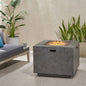 SQUARE IRON FIRE PIT-50 000 BTU