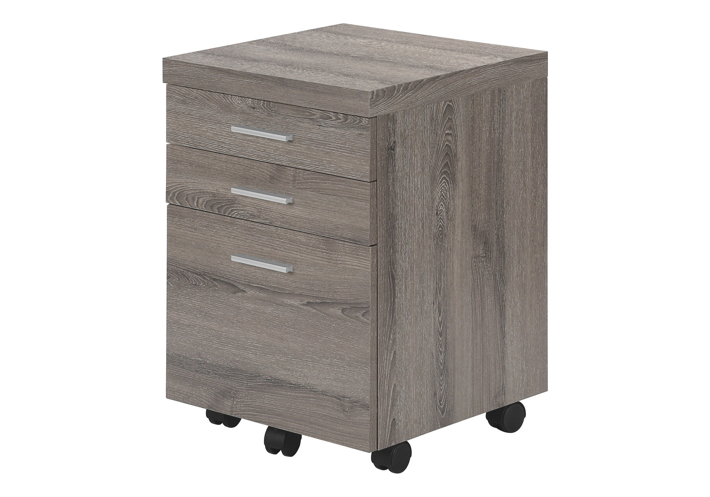 File Cabinet, Rolling Mobile, Storage Drawers, Printer Stand, Office, Work, Brown Laminate, Contemporary, Modern