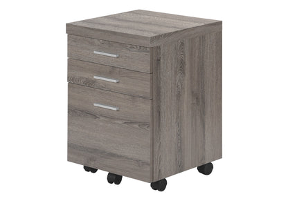 File Cabinet, Rolling Mobile, Storage Drawers, Printer Stand, Office, Work, Brown Laminate, Contemporary, Modern