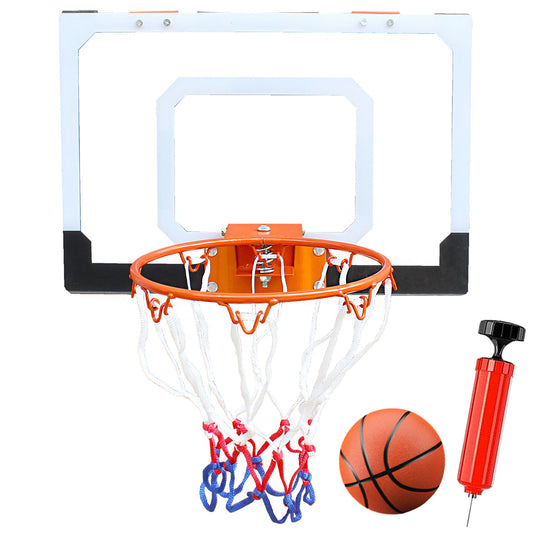 Indoor or outdoor mini basketball hoop, 1 ball and air pump, suitable for children aged 6-12, bedroom, pool, etc basketball hoop for boys as a gift