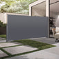 Retractable Side Screen Awning, UV Resistant, Waterproof, Patio Privacy Screen for Garden, Balcony, Courtyard(Dark Grey), 118.1' x 70.9'