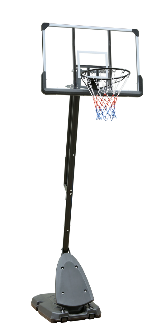 Height Adjustable Basketball Hoop, 7.5 to 10ft Adjustable Basketball Stand with 44 Inch Backboard, Portable Basketball Goal System with Stable Base and Wheels, Use for Outdoor