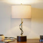 Bedside Bedroom Nightstand Desk Lamp Bedroom Study Lamps Solid Wood Creative Lights Reading Living Room Table LampsFoundry Twisted Metal Table Lamp 110V