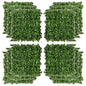 Artificial Grass Wall Panel Backdrop, 12 20' x 20' Boxwood UV Protection Privacy Coverage Panels for Indoor & Outdoor Decor, Wall & Fence Covering, Sweet Potato, Green