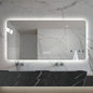28*60in  LED bathroom mirror, corrosion-resistant, three-color dimmable, backlit mirror with one-touch demist function