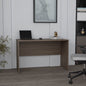 Malibu 47' Wide Study Desk Gray Walnut Modern Simple Computer & Laptop Table Dining Table for Bedroom, Living Room, Home and Office, Kitchen Walnut