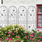 4 Pack Metal Garden Trellis 71' x 19.7' Rustproof Trellis for Climbing Plants Outdoor Flower Support Dragonfly Deco Black