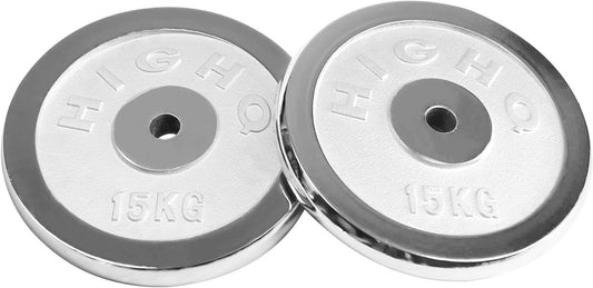 Barbell Weight 66LB Adjustable Chrome Cast Plates for Men Women Squat Deadlift Home Gym Weights Lifting Equipment
