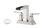 Widespread Bathroom Sink Faucet Brushed Nickel