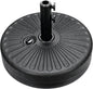 50lbs 20' Capacity Fillable Patio Umbrella Base for Outdoor Lawn, Garden, Black-Round