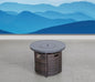 25' H x 32' W Aluminum Outdoor Fire Pit Table with Lid(Espresso)
