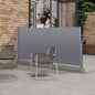 138' x 71''Retractable Side Awning, Waterproof & UV-Resistant,  Privacy Screen Divider Roll Up Balcony(Grey)