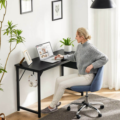 Modern Simple Style Wooden Work Office Desks with Storage,31 Inch,Black