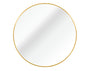 Gold 36 Inch Metal Round Bathroom Mirror
