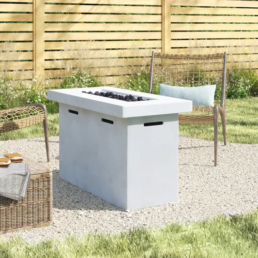 25' H x 42' W Fiber Reinforced Concrete Propane Outdoor Fire Pit Table