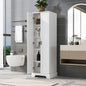 Storage Cabinet with Two Doors for Bathroom, Office, Adjustable Shelf, MDF Board, White  (Old Sku:WF302824AAK)
