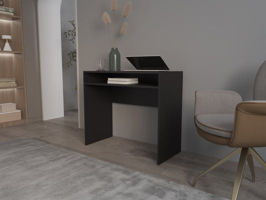 Estill Desk in melamine with storage