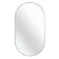 Silver 20 x 28 Inch Metal Oval  Mirror
