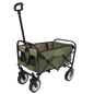 Minimeetall Strap Collapsible Foldable Wagon Cart with strapping system, Beach Wagon , Utility Cart , Utility Wagon Grocery Cart for Camping Shopping Sports Gardeing Fishing Supports 225lbs , brown