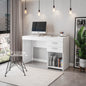 Techni Mobili Home Office Workstation with Storage, White