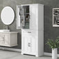 Bathroom Storage Cabinet with Doors and Drawer, Multiple Storage Space, Adjustable Shelf, White (Old Sku:WF308204AAK)
