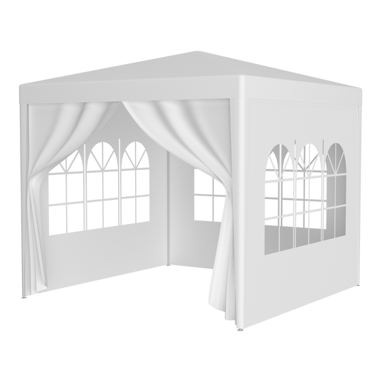 10'x10' Party Tent Outdoor Heavy Duty Gazebo Wedding Canopy + 4 Removable Walls