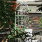 4 Pack Metal Garden Trellis 71' x 19.7' Rustproof Trellis for Climbing Plants Outdoor Flower Support Cream White
