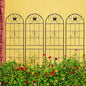 4 Pack Metal Garden Trellis 71' x 19.7' Rustproof Trellis for Climbing Plants Outdoor Flower Support Black
