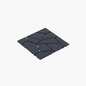 Stone Style 12' Patio Deck Tiles, DIY Module Interlocking Decking Tiles Floor Tile,Easy and Quick Installation Court Tiles for Porch Poolside Balcony Backyard 44pcs DARK GRAY