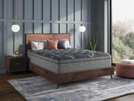 Restonic Comfort Care 15' Euro Top Hybrid Mattress, Individual Pocketed Coil Mattress , Plush Comfort, Queen