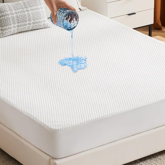 100% Waterproof Bamboo Mattress Protector Full Size Bed