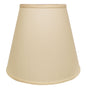Extra Deep Empire Hardback Lampshade with Washer Fitter, Beige Color Fabric Lampshade for Table Lamps, Natural Linen, 9' Top x 16' Bottom x 14' Height