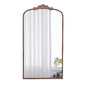 66' x 36' Full Length Mirror, Arched Mirror Hanging or Leaning Against Wall, Large Gold Mirror for Living Room