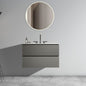 TIA 30' Wall Mount Space grey Bathroom Vanity with Ceramic Sink with Three Faucet Holes, Large Storage Floating Bathroom Vanity for Modern Bathroom, Pre-assembled