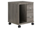 Office, File Cabinet, Printer Cart, Rolling File Cabinet, Mobile, Storage, Work, Brown Laminate, Contemporary, Modern