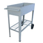 Mobile Metal Raised Garden Bed Cart with Legs, Elevated Tall Planter Box with Wheels for Outdoor Indoors House Patio Backyard Vegetables Tomato DIY Herb Grow (Gray)