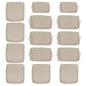 Cushion Covers for 7 Pcs (6-Seaters) Wicker Rattan Sectional Sofa,  14Pack Cushion Slipcovers Set Seat and Back,Outdoor Cushion Slipcover with Zipper, Khaki(Only Cover) Khaki