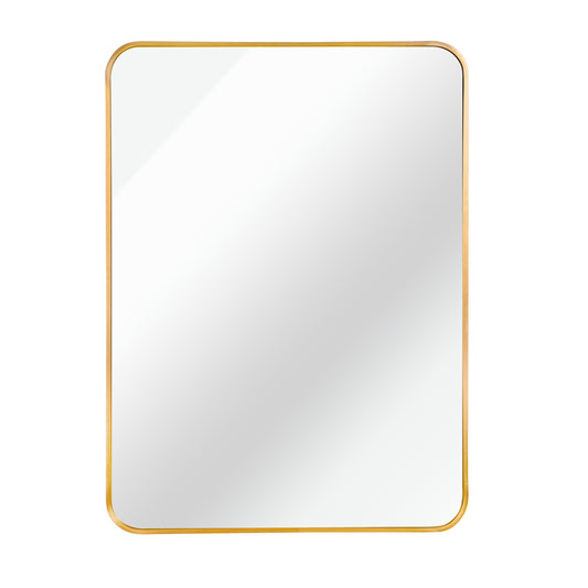 Gold 22 'x30' Rectangular Bathroom Wall Mirror