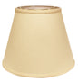 Deep Empire Hardback Lampshade with Washer Fitter, Beige Color Fabric Lampshade for Table Lamps, Natural Linen, 10' Top x 18' Bottom x 13' Height