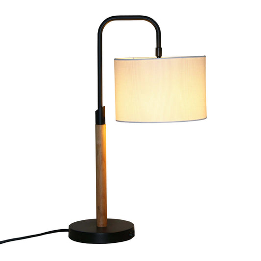 New Design Small Modern Stylish Desk Lamp In Stock In The United States,Easy To Install for Bedside Table Lamp, Night Light, Study Lamp, Arcus Paniz Simple Table Lamp with Cylinder Shade 110V