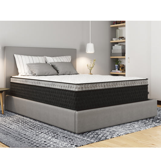 Diamond Mattress Nova Lux Copper Ultra Cooling, Pressure Relieving Hybrid with Luxurious Euro-Top  14' - Medium Feel (Full), Greenguard Gold Certified, Made in the USA